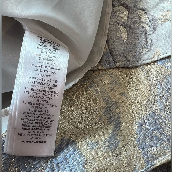 Adrianna Papell Metallic Jacquard Fit-and-Flare Halter Party Dress - Picture 16 of 16